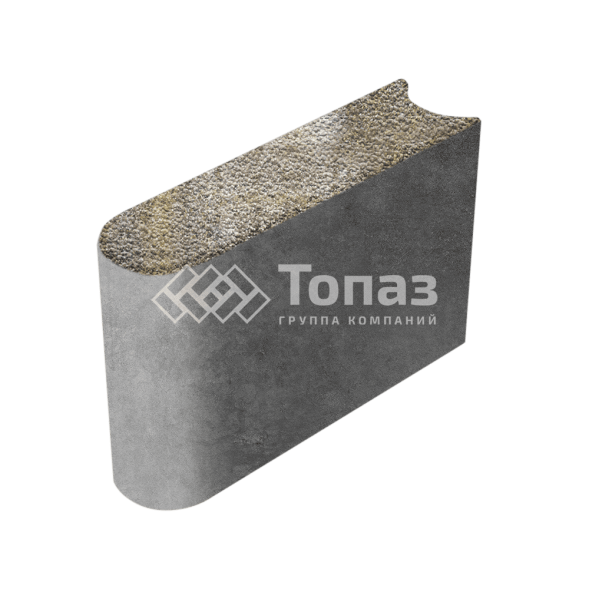 Камень бортовой БРШ 50.20.8, степь с гранитной крошкой