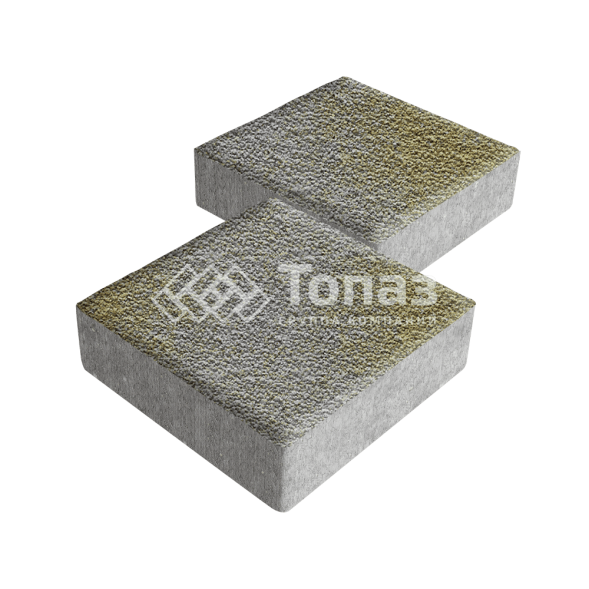 Тротуарная плитка Квадрат 200х200х60, меланж с мраморной крошкой