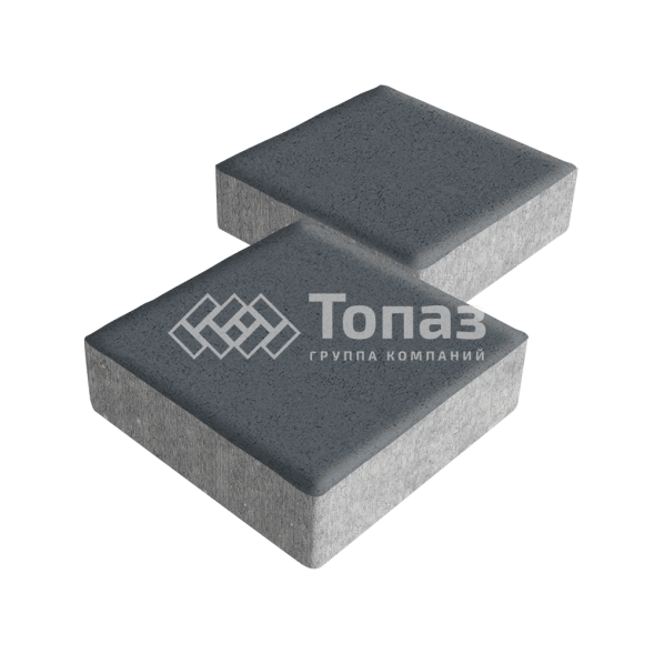 Тротуарная плитка Квадрат 200х200х40, черная