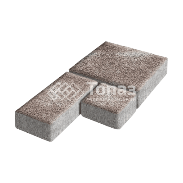 Тротуарная плитка Рубико, авантюр с гранитной крошкой, 4 см