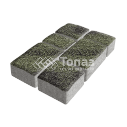 Тротуарная плитка Старый город, янтарь с гранитной крошкой, 4 см