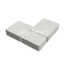 Тротуарная плитка Новый город, белая, 6 см