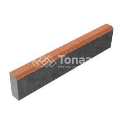 Камень бортовой БР 100.20.8, оранжевый