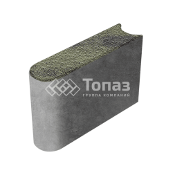 Камень бортовой БРШ 50.20.8, янтарь с гранитной крошкой