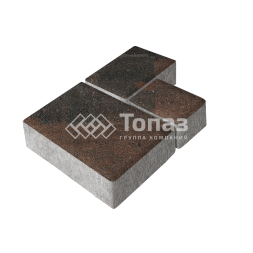 Тротуарная плитка Бергамо, конго, 6 см