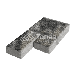 Тротуарная плитка Рубико, стоун с мраморной крошкой, 4 см