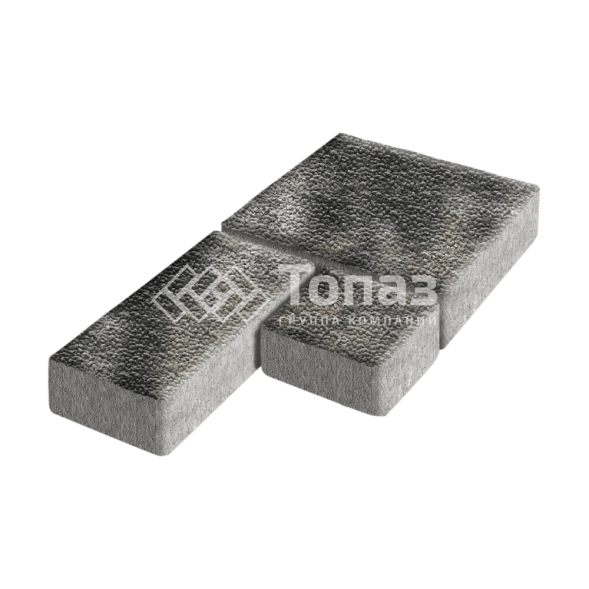 Тротуарная плитка Рубико, стоун с мраморной крошкой, 4 см