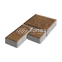 Тротуарная плитка Рубико, листопад с гранитной крошкой, 6 см