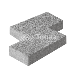 Тротуарная плитка 600х300х60, серо-белая с гранитной крошкой