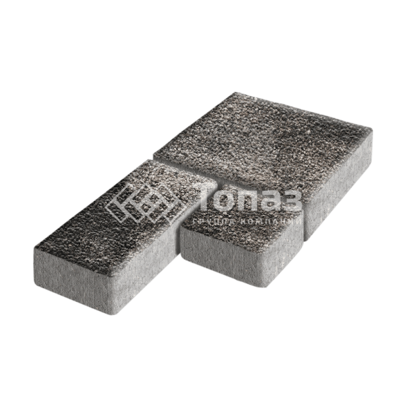 Тротуарная плитка Рубико, агат коричневый с гранитной крошкой, 4 см