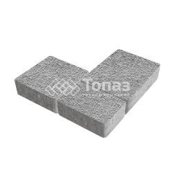 Тротуарная плитка Новый город, серо-белая с гранитной крошкой, 6 см