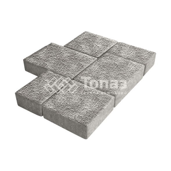 Тротуарная плитка Новый город, неаполь с мраморной крошкой, 6 см 