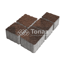 Тротуарная плитка Антик, сорренто с мраморной крошкой, 4 см