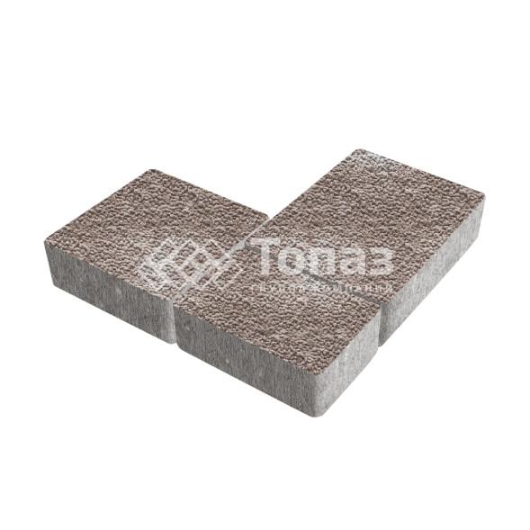 Тротуарная плитка Новый город, авантюр с мраморной крошкой, 4 см