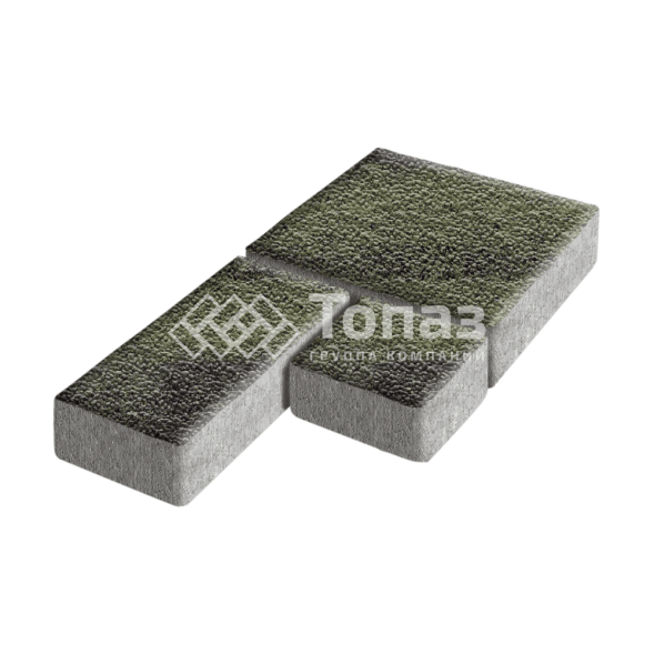 Тротуарная плитка Рубико, янтарь с мраморной крошкой, 4 см