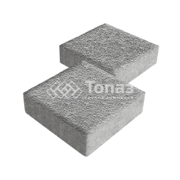 Тротуарная плитка Квадрат 200х200х60, серо-белая с мраморной крошкой