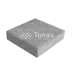 Тротуарная плитка Квадрат 200х200х60, серо-белая с мраморной крошкой