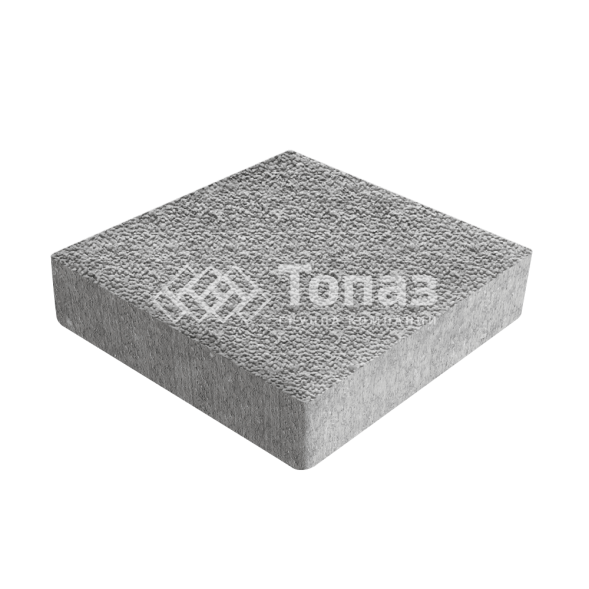 Тротуарная плитка Квадрат 200х200х60, серо-белая с мраморной крошкой