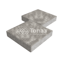 Тротуарная плитка Квадрат 500х500х70, неаполь на камне 