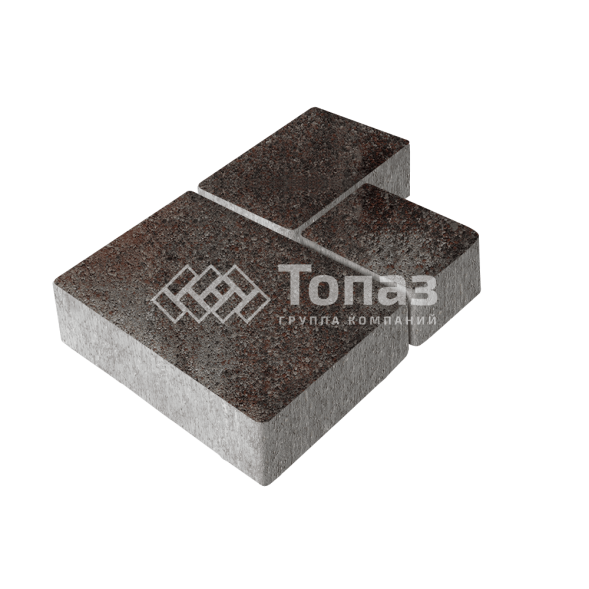 Тротуарная плитка Бергамо, мокко, 6 см