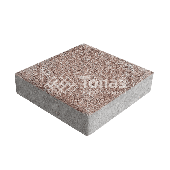 Тротуарная плитка Квадрат 200х200х40, хаски на камне