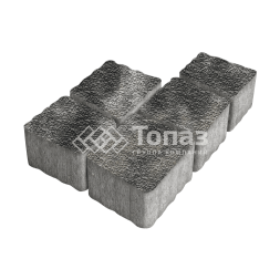 Тротуарная плитка Антик, стоун с мраморной крошкой, 4 см