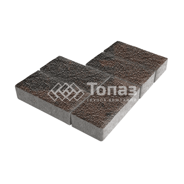 Тротуарная плитка 200х100х60, конго с мраморной крошкой