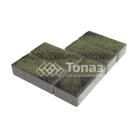 Тротуарная плитка 200х100х40, янтарь