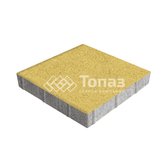 Тротуарная плитка Квадрат 500х500х70, желтая