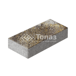 Тротуарная плитка 600х300х60, агат желтый на камне