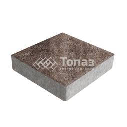 Тротуарная плитка Квадрат 200х200х40, яшма на камне