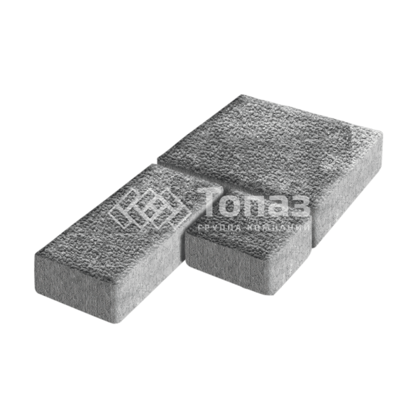 Тротуарная плитка Рубико, антрацит с гранитной крошкой, 4 см