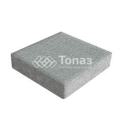 Тротуарная плитка Квадрат 200х200х60, серая на камне