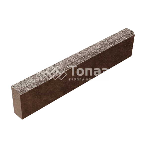 Камень бортовой БР 100.20.8, сахара на камне, коричневое основание