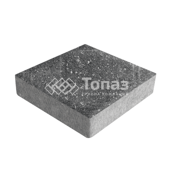 Тротуарная плитка Квадрат 200х200х40, аляска черная