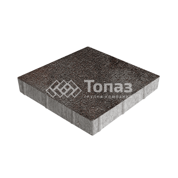 Тротуарная плитка Квадрат 500х500х70, мокко на камне