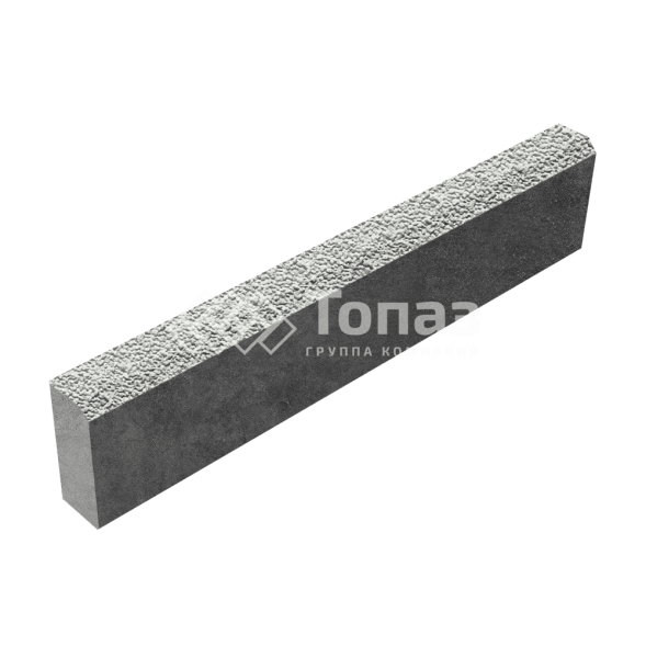 Камень бортовой БР 100.20.8, белый с мраморной крошкой