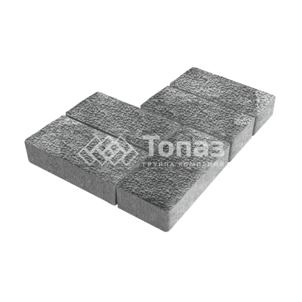 Тротуарная плитка 200х100х80, антрацит с гранитной крошкой