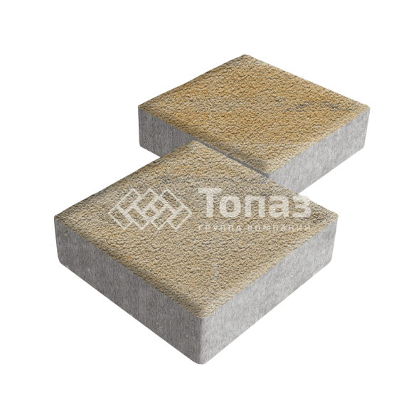 Тротуарная плитка Квадрат 200х200х60, особая серия на камне