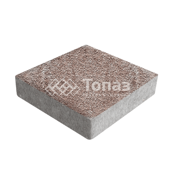 Тротуарная плитка Квадрат 200х200х60, хаски с мраморной крошкой