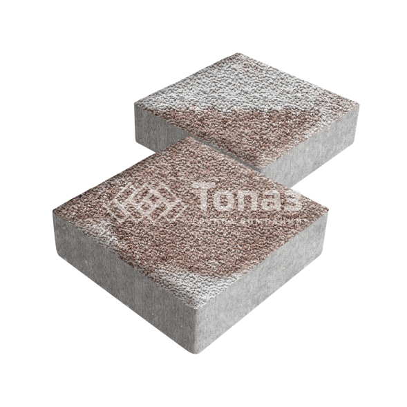 Тротуарная плитка Квадрат 200х200х60, хаски с мраморной крошкой