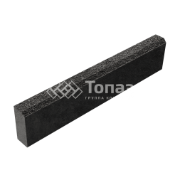 Камень бортовой БР 100.20.8, джафар черный на камне, черное основание