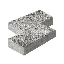 Тротуарная плитка 600х300х60, аляска белая на камне