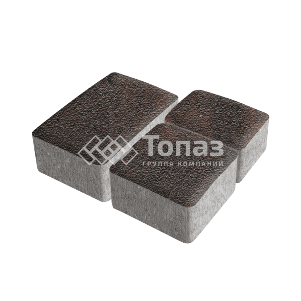 Тротуарная плитка Старый город, кармен на камне, 4 см