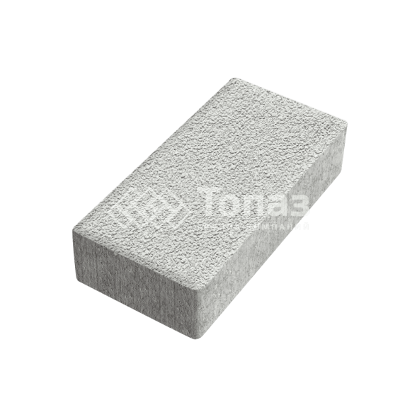 Тротуарная плитка 200х100х60, белая на камне