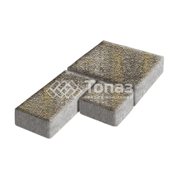 Тротуарная плитка Рубико, степь с гранитной крошкой, 6 см