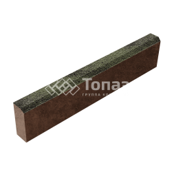 Камень бортовой БР 100.20.8, янтарь на камне, коричневое основание