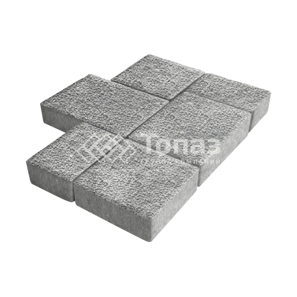 Тротуарная плитка Новый город, аква с гранитной крошкой, 6 см