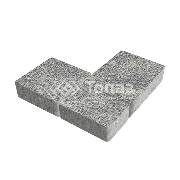 Тротуарная плитка Новый город, аква с гранитной крошкой, 6 см