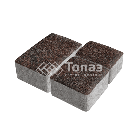 Тротуарная плитка Старый город, клинкер на камне, 6 см